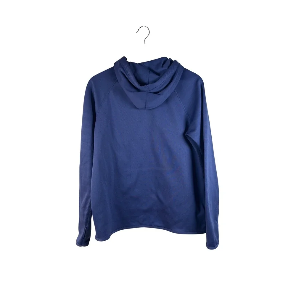 Nike Therma FIT Pullover Hoodie Womens Medium Blue‎ Green Athletic Sweatshirt